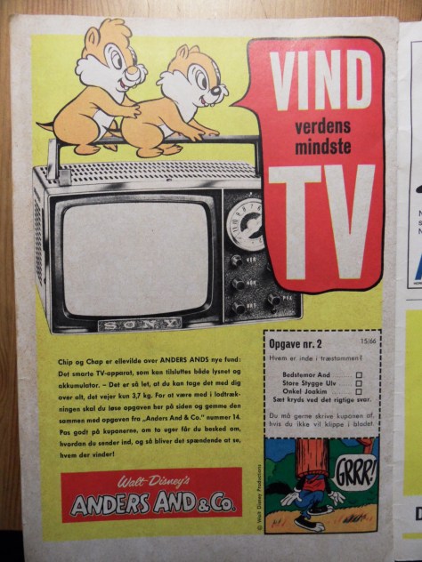 Vild konkurrence! Vind et FARVE-TV! Bemærk: Sony! Wuuuhhhh ;) Vi bør være så taknemlige for vores fladskærme... 